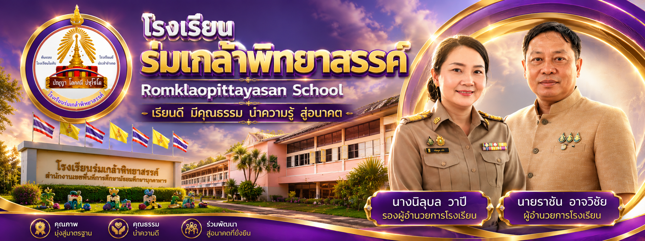 โรงเรียนร่มเกล้าพิทยาสรรค์  Romklaopittayasan School